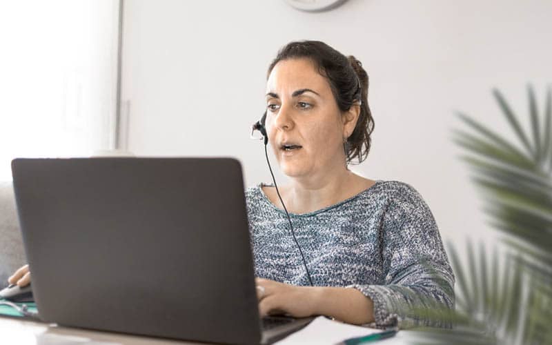trabajando desde casa