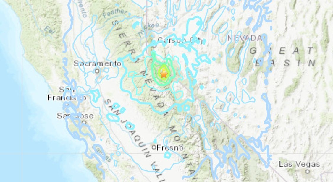 california nevada terremoto réplicas