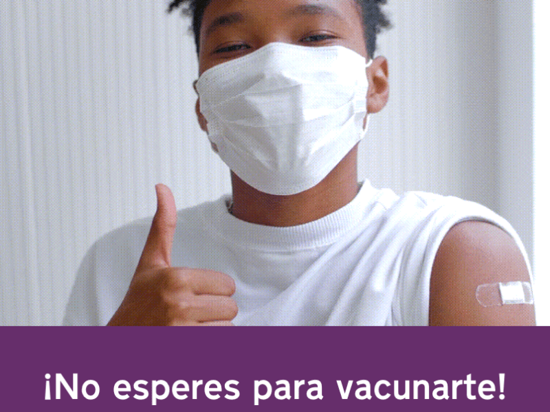 El estado lanzó un sitio web en inglés y español para los adolescentes que quieren aprender más sobre las vacunas contra el COVID-19. Foto NCDHHS / VacunasParaJovenes.com