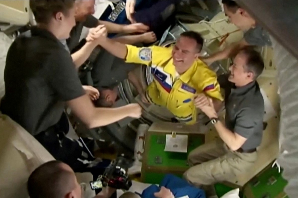 Astronautas rusos colores Ucrania