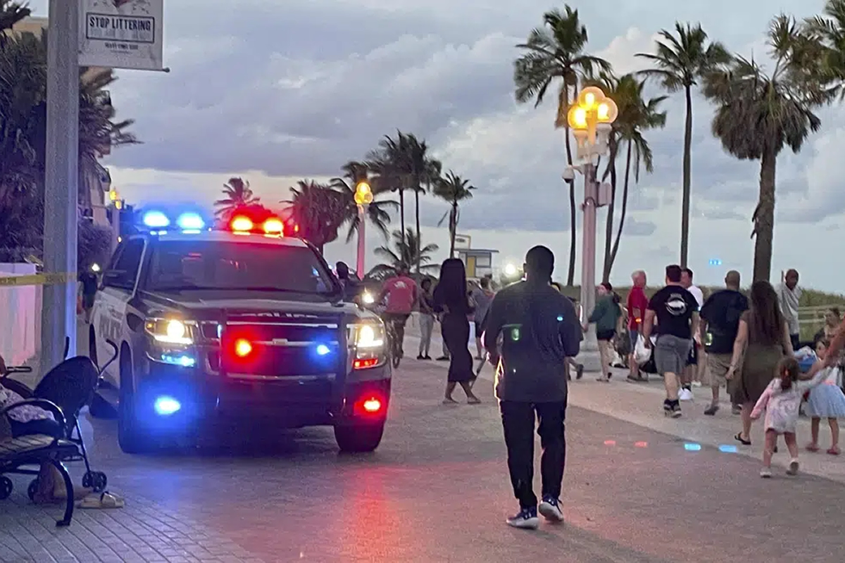 Reportan tiroteo en Hollywood Beach en Florida; hay 9 heridos